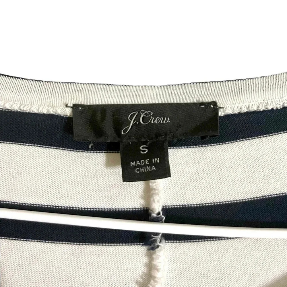 J.Crew High-Low Icon Navy Stripe Maxi Dress Size Small - Picture 4 of 6
